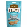 Cat Fest Pillows With Salmon Creme Treats For Cats