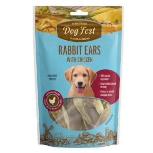 Dog Fest Rabbit Ears With Chicken Treats