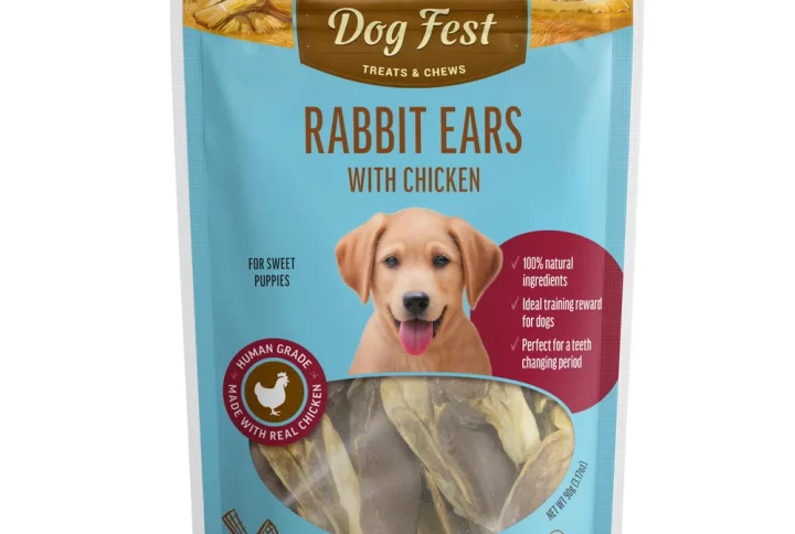 Dog Fest Rabbit Ears With Chicken Treats