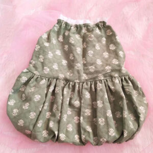 Furvilla Cotton Balloon Frock Moss Green