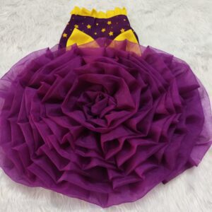 Purple Flower Frill Fancy Dress For Cats & Dogs