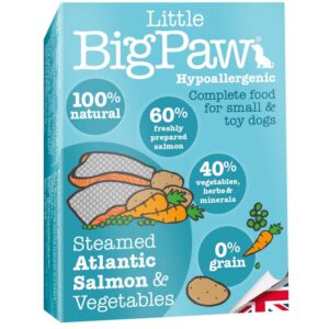 Steamed Atlantic Salmon & Vegetables – Wet Food For Dogs
