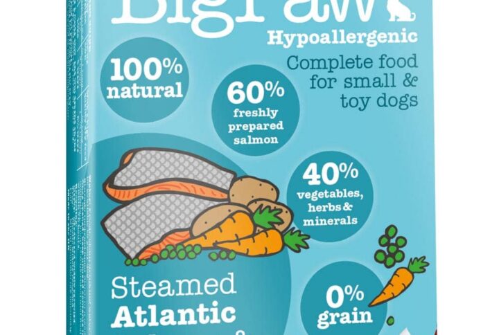 Steamed Atlantic Salmon & Vegetables – Wet Food For Dogs