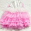 Silver Sequin Pink Fancy Dress For Cats & Dogs