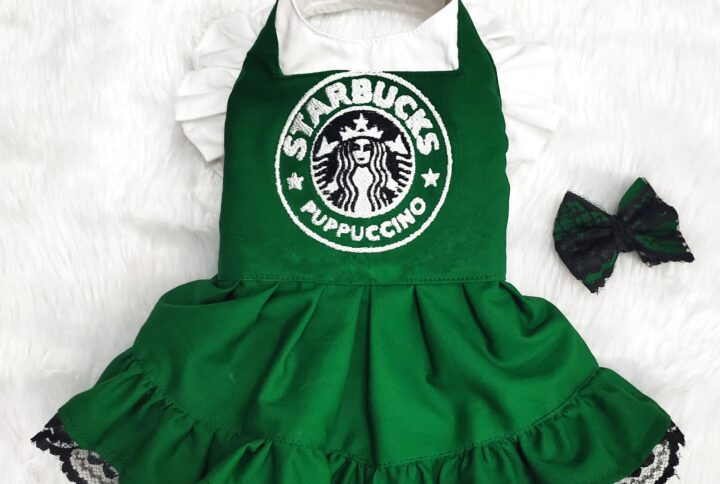 Starbucks Pappuccino Casual Dress For Cats & Dogs