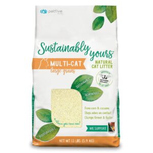 Sustainably Yours Multi Cat Natural Cat Litter Large Grains