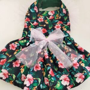 Tropical Floral Casual Dress For Cats & Dogs