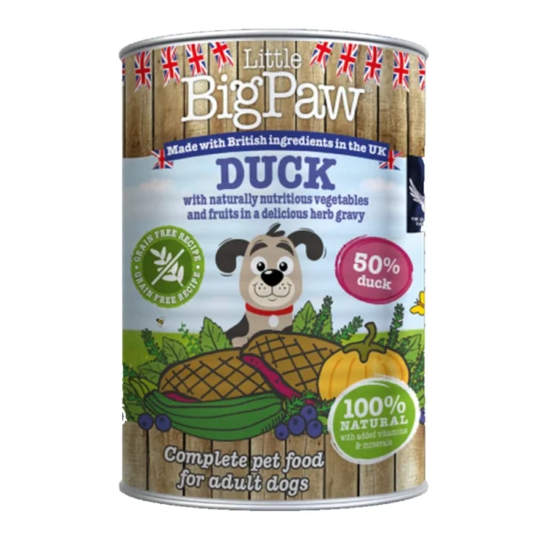 Duck With Blueberries, Courgettes & Pumpkin – Wet Food For Dogs