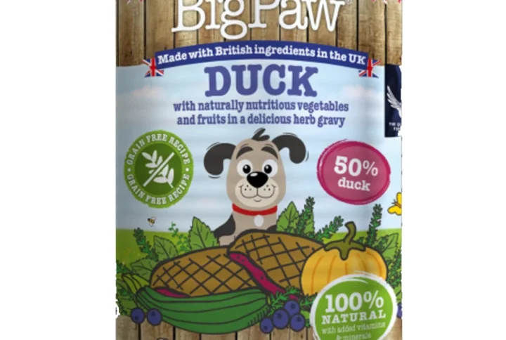 Duck With Blueberries, Courgettes & Pumpkin – Wet Food For Dogs