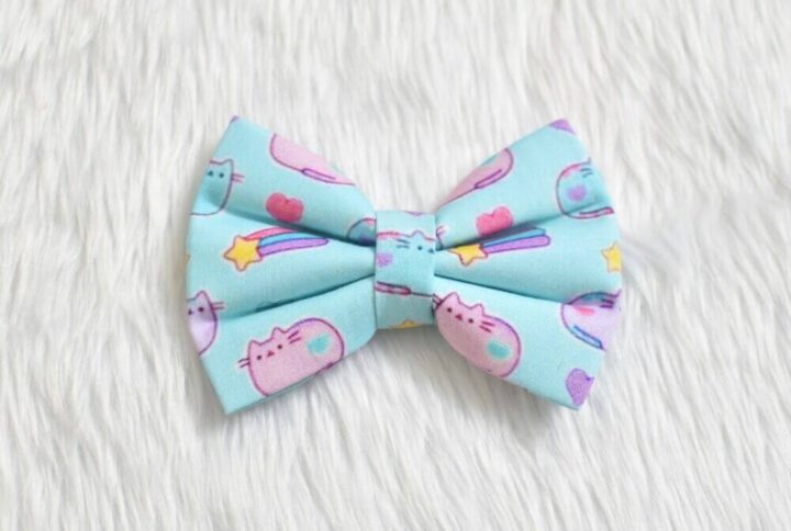 Furvilla Cute Cat Print Bow Tie