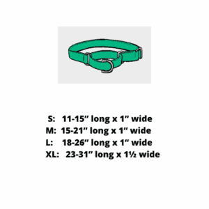Furvilla Martingale Collar Size Chart