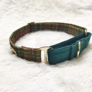 Furvilla Multicolor Corduroy Collar Dog Collars