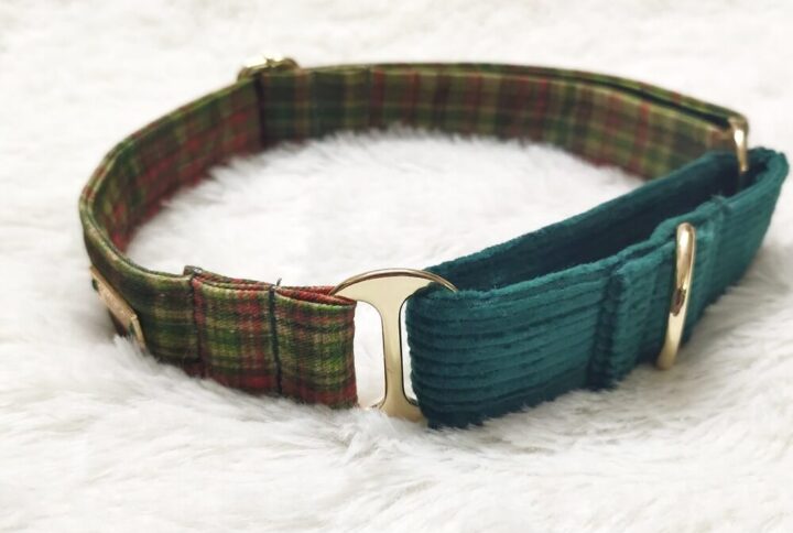 Furvilla Multicolor Corduroy Collar Dog Collars