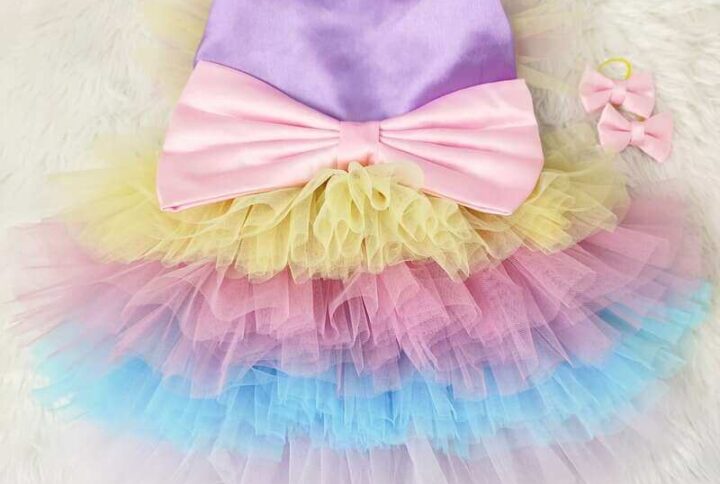 Furvilla Multicolored Pet Fancy Dress Back