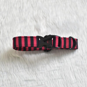Furvilla Pink Black Striped Collar Pet Collar