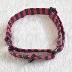 Furvilla Pink Black Striped Dog Martingale Collar