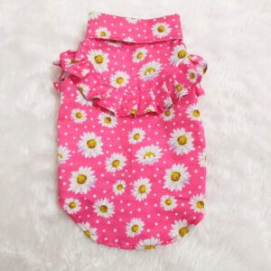 Furvilla Pink Daisy Frill Shirt for Dog