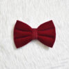 Furvilla Plain Maroon Velvet Bow