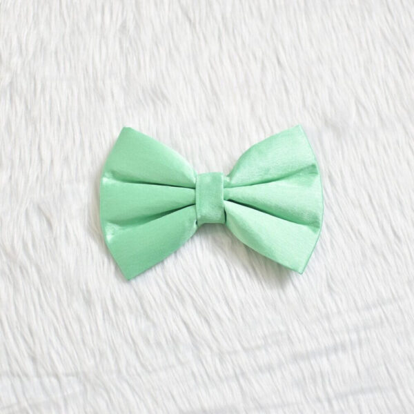 Furvilla Satin Bow Collection Pistachio Green Color