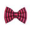 Furvilla Striped Bow Collection Red Color