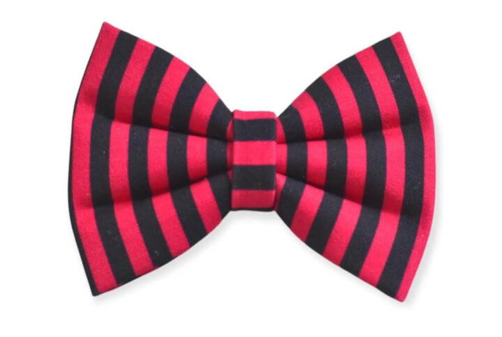 Furvilla Striped Bow Collection Red Color