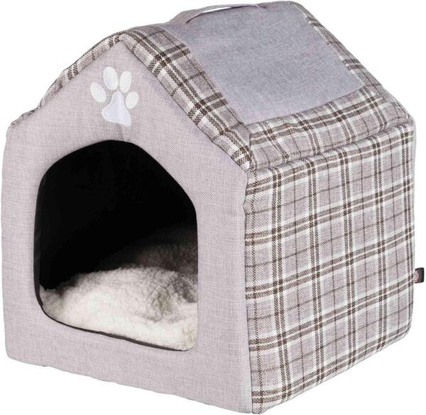 Trixie Silas Cave – Grey/Cream Color – Beds For Cats & Dogs 