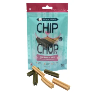 Chip Chops Star Dental Stix – Chicken & Green Tea Flavor