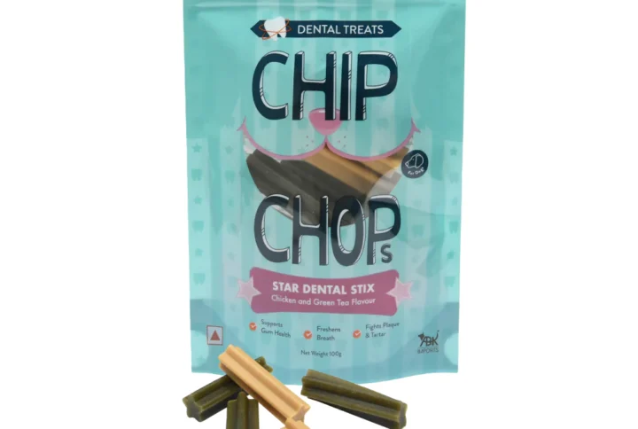 Chip Chops Star Dental Stix – Chicken & Green Tea Flavor