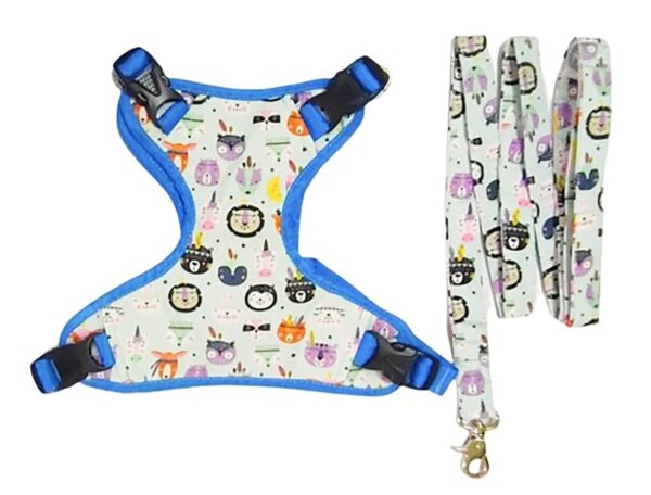 Wild Animal Harness Leash Set For Dogs