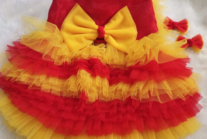 Yellow Red Fancy Dress – Fancy Dress For Cats & Dogs