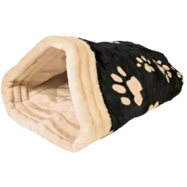 Trixie Jasira Cuddly Bag – Black/Beige Color – Beds For Cats & Dogs