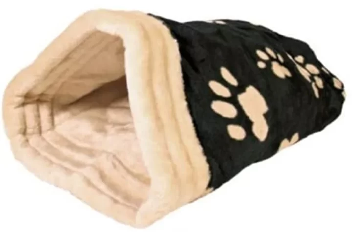 Trixie Jasira Cuddly Bag – Black/Beige Color – Beds For Cats & Dogs