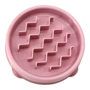 Fun Feeder Slo Bowl For Dogs Pink Color