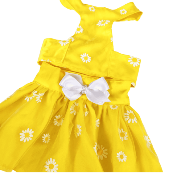 Furvilla Daisy Backless Dress Yellow Back