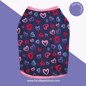 Furvilla Multi Heart Dog T Shirts