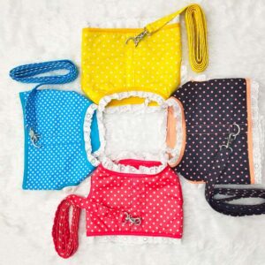 Polka Dot Vest/Harness/Leash Set Collection For Cats & Dogs