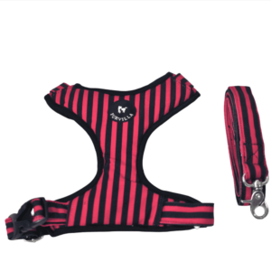 Striped Harness Leash Set Collection For Cats & Dogs