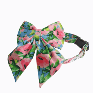 Furvilla Tropical Floral Sailor Bow Collar