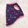 Navy Blue Multi Heart Side