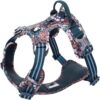 True Love Adjustable Control Cotton Floral Pet Harness Side