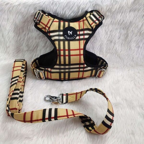 Furvilla Burberry Harness Leash Set