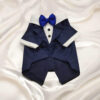 White & Blue Wrap Tuxedo For Cats & Dogs