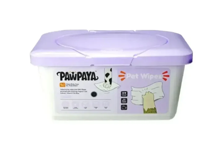 Pawpaya Pet Wipes 100 Pack Tub