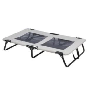 Trixie Dog Lounger Bed Grey and Black at ithinkpets.com 1 1