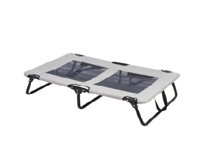 Trixie Dog Lounger Bed Grey and Black at ithinkpets.com 1 1