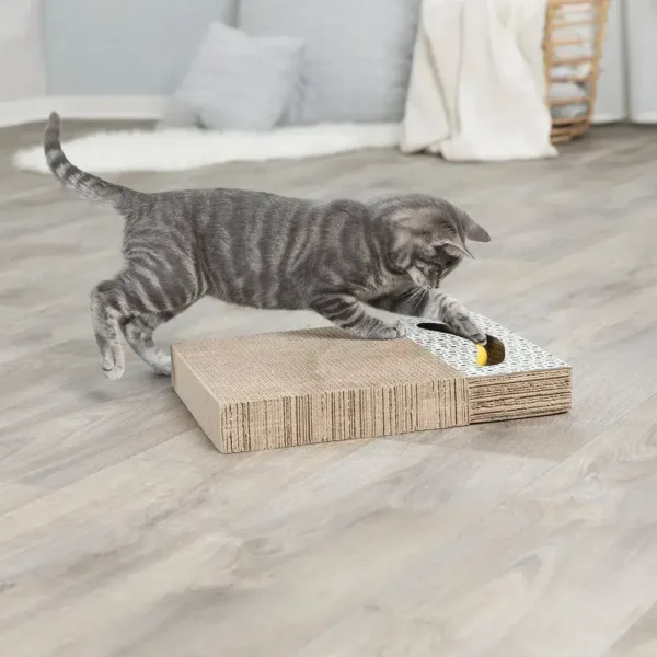 Trixie Scratching Cardboard with Toys White Model 1