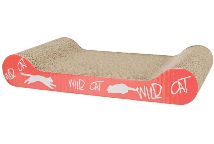 Trixie Wild Cat Scratching Cardboard - Cat Scratchers - Orange Color - 41 x 7 x 24cm