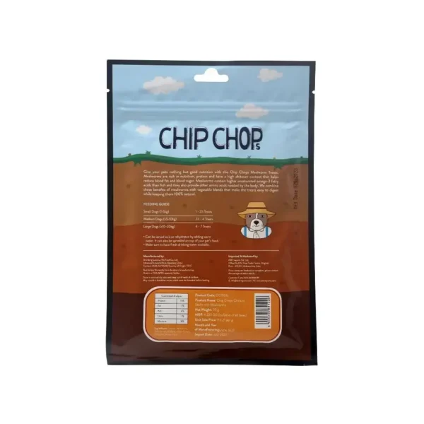 Chip Chops Wonder Worms Chicken Sticks Back