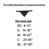 Furvilla Tuxedo Bandana Size Chart