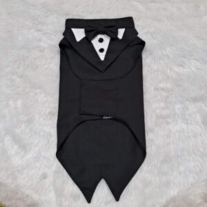 Furvilla Black Wrap Pet Tuxedo Back